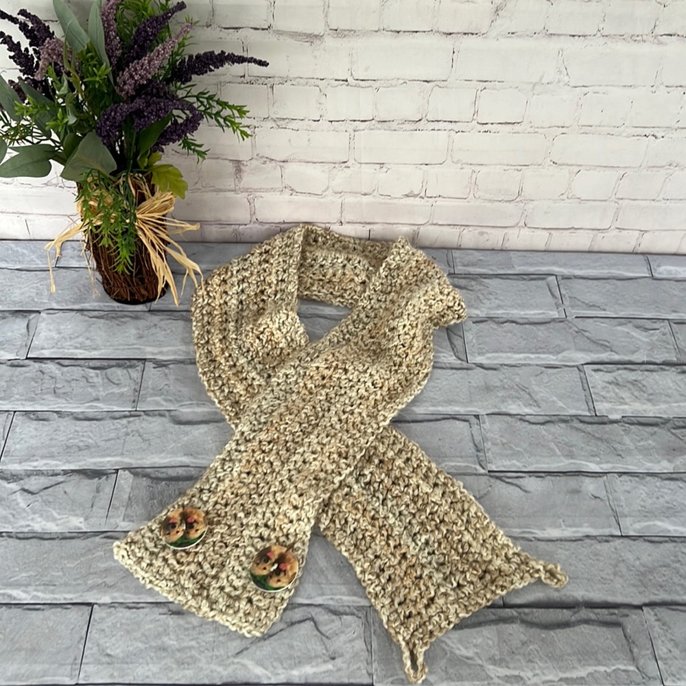 Handmade crochet scarf